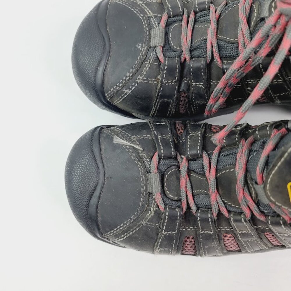 Keen Women's Black Pink Flint Low Steel Toe Athletic Work Shoe Size‎ 8M - Picture 3 of 7
